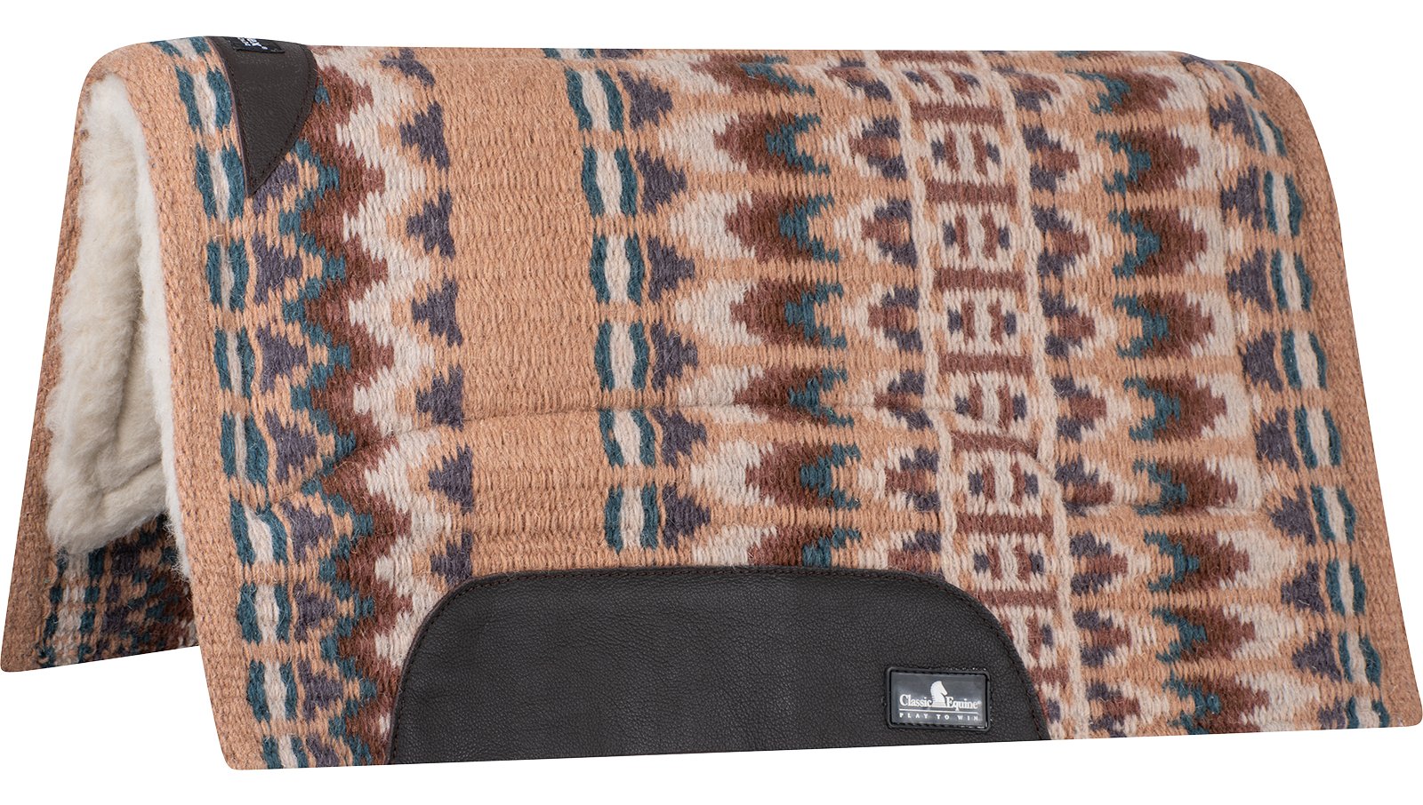 Tapis De Selle Classic Equine 3/4 - 34x38 - SensorFlex En Laine - Neuf