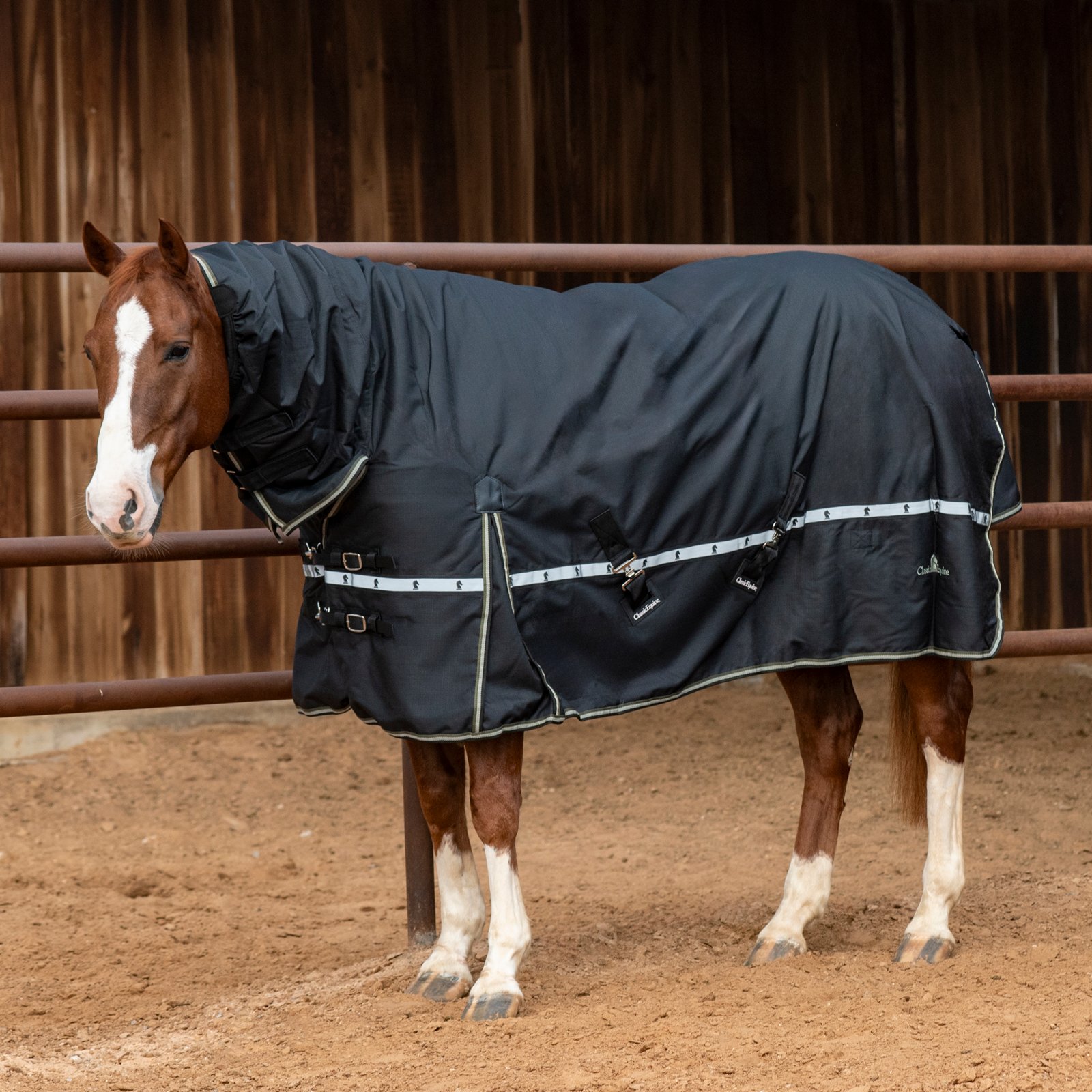 Classic Equine - 5K Cross Trainer Winter Blanket, Hooded