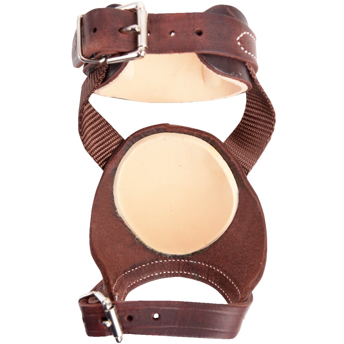 Leather Skid Boots Nylon Straps