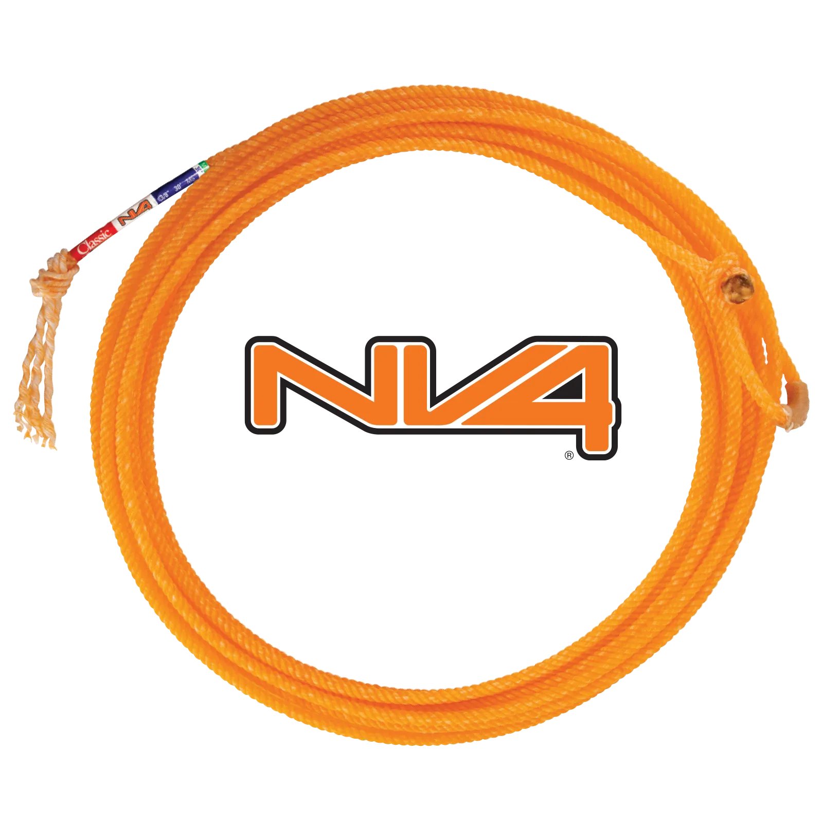 Corde à Cheval Western Classic Rope - 30 Pieds - Souple - Orange - Neuve